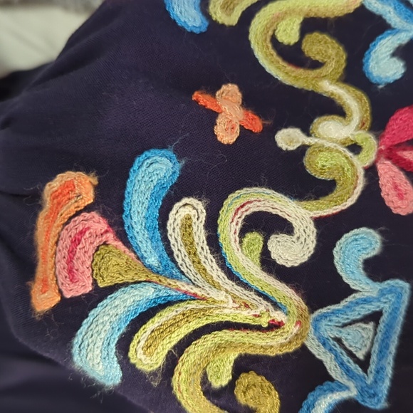 Boho Embroidered Bell Sleeve Blouse - Picture 6 of 6